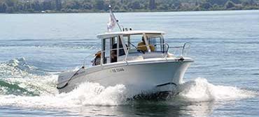 Foto eines Motorboots